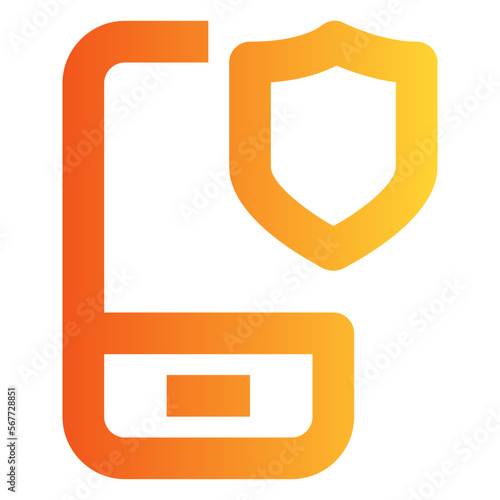 Mobile Security gradient icon