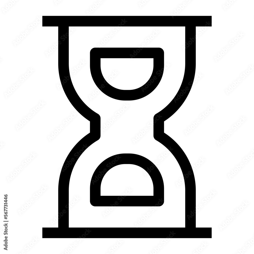 Hourglass line icon Hourglass line icon