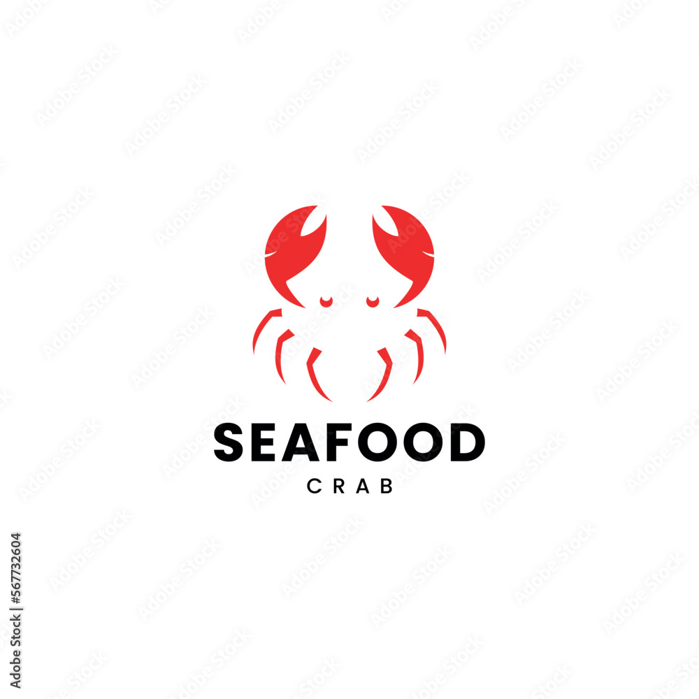 Seafood logo design restaurant fresh crab Seafood logo design restaurant fresh crab
