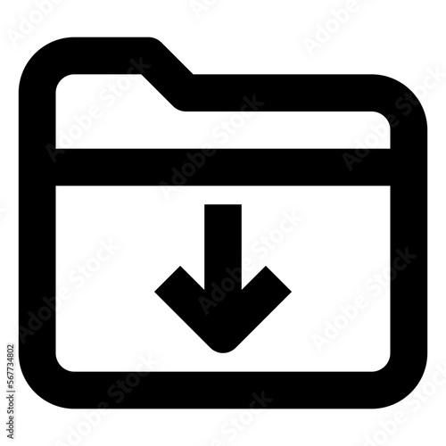 Download line icon