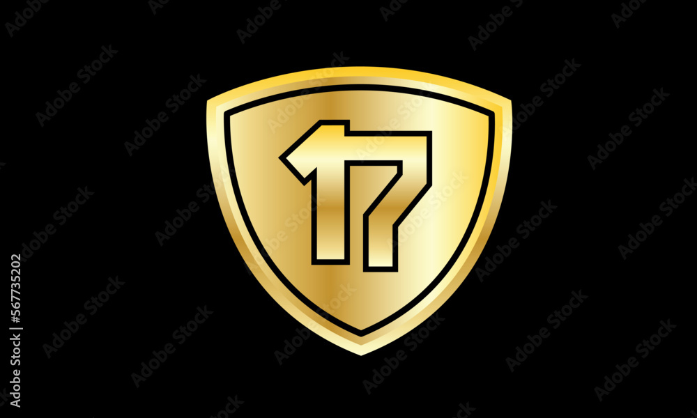Number Gold Shield Security Black Logo Number Gold Shield Security Black Logo