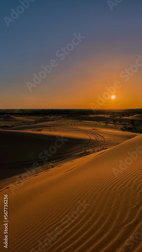 An arid desert of the territory of the Kingdom of Saudi Arabia is called Rawdat Khuraim