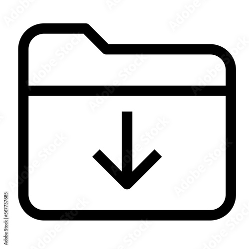Download line icon