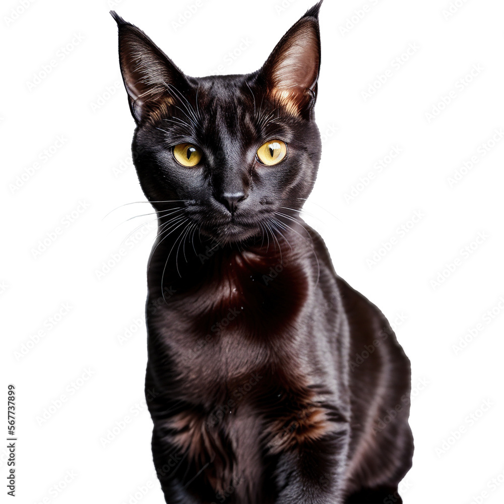 Closeup Portrait of Bombay Cat