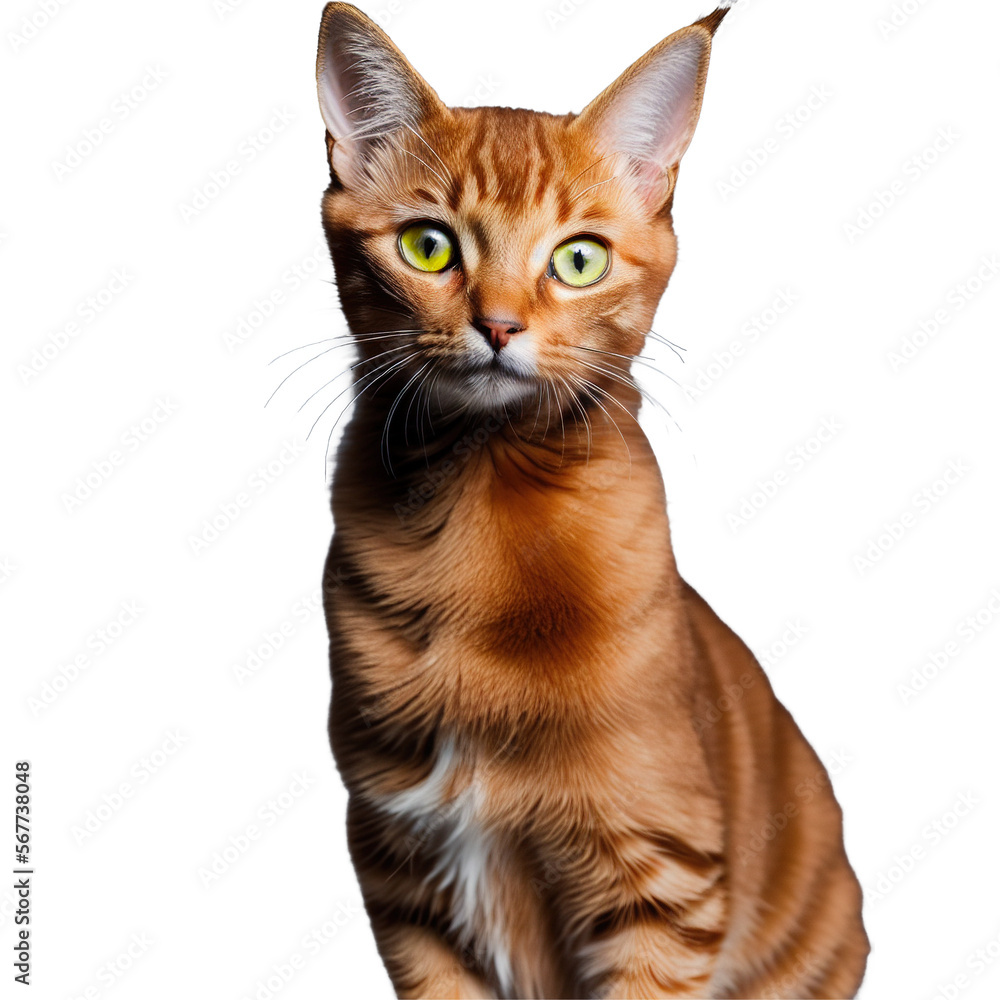 Closeup portrait of Abyssinian cat Closeup portrait of Abyssinian cat