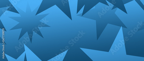 blue star abstract colorful Shapes gradient lines, illustration digital graphic. creative desktop background wallpaper cover card motion