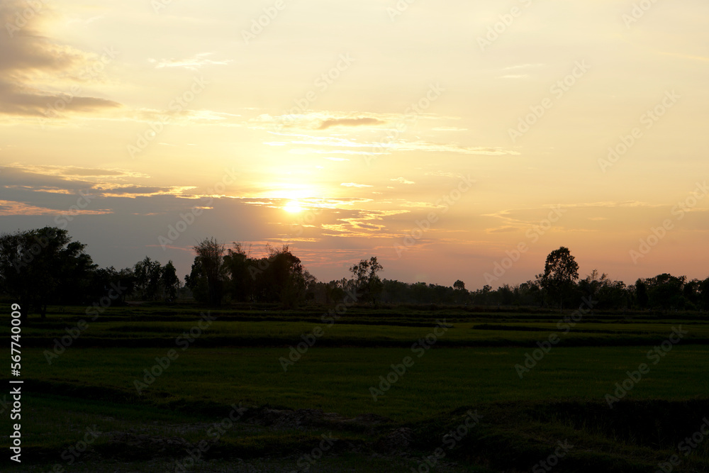 background of the setting sun in the evening background of the setting sun in the evening