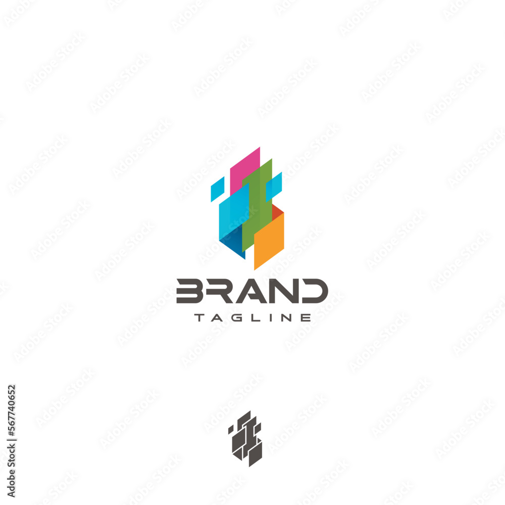 Construction company real estate city abstract vector logo Construction company real estate city abstract vector logo