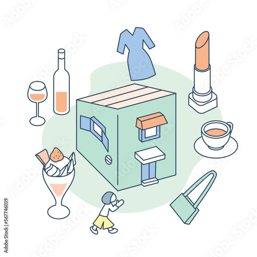 好きなファッションを選びカフェに行く休日