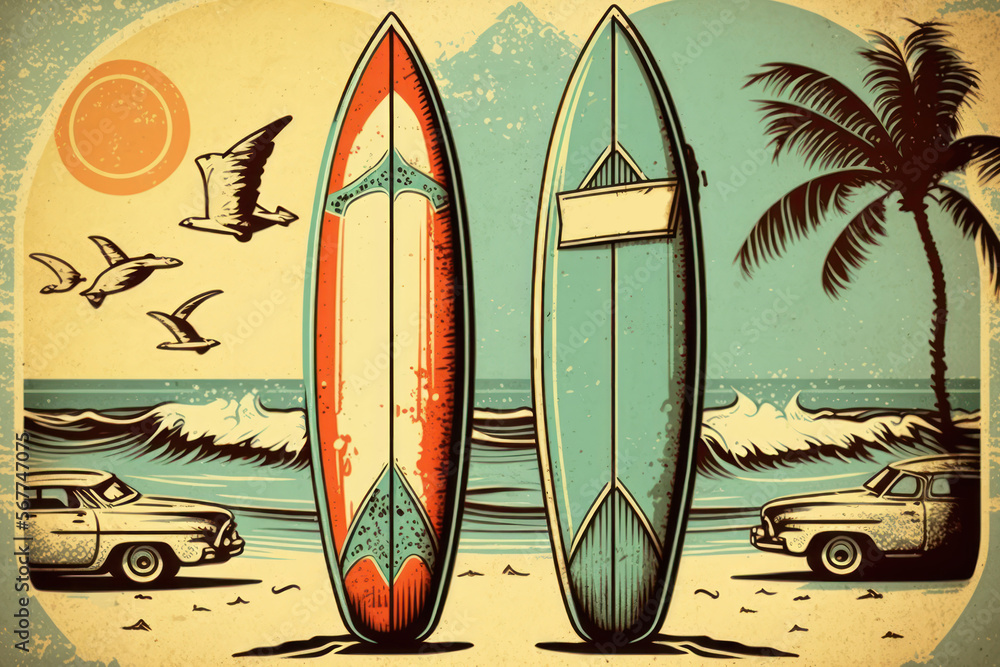 Surf Wallpapers Vintage  Wallpaper Cave