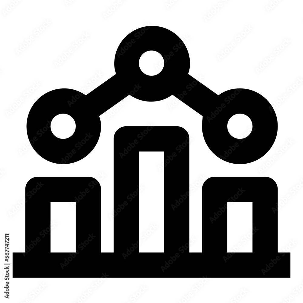 Bar Chart line icon Bar Chart line icon
