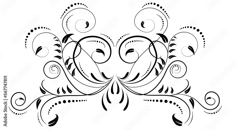 Calligrafic flourishes on white background. Calligrafic flourishes on white background.