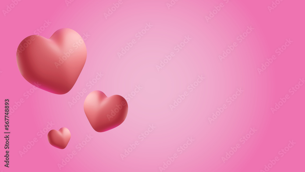 pink heart background