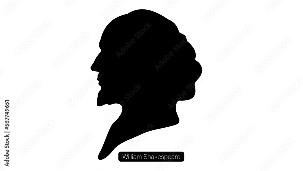 William Shakespeare silhouette