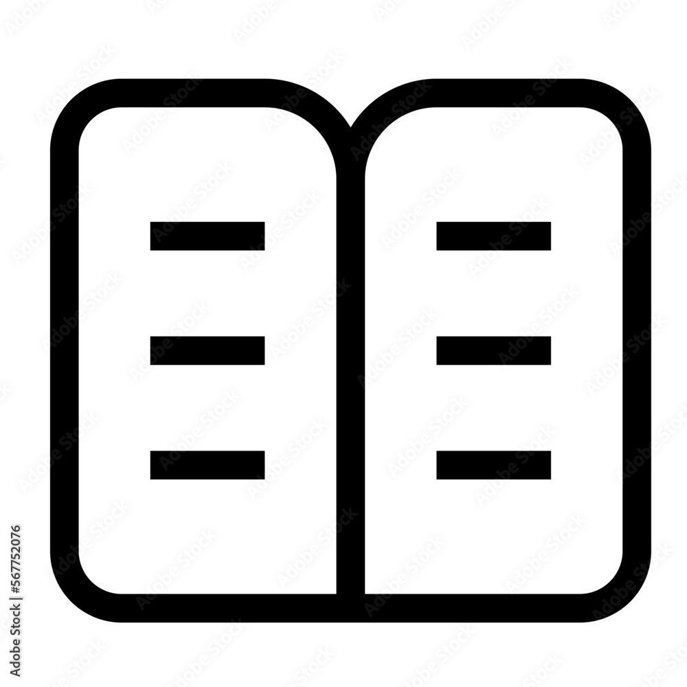 Book line icon Book line icon