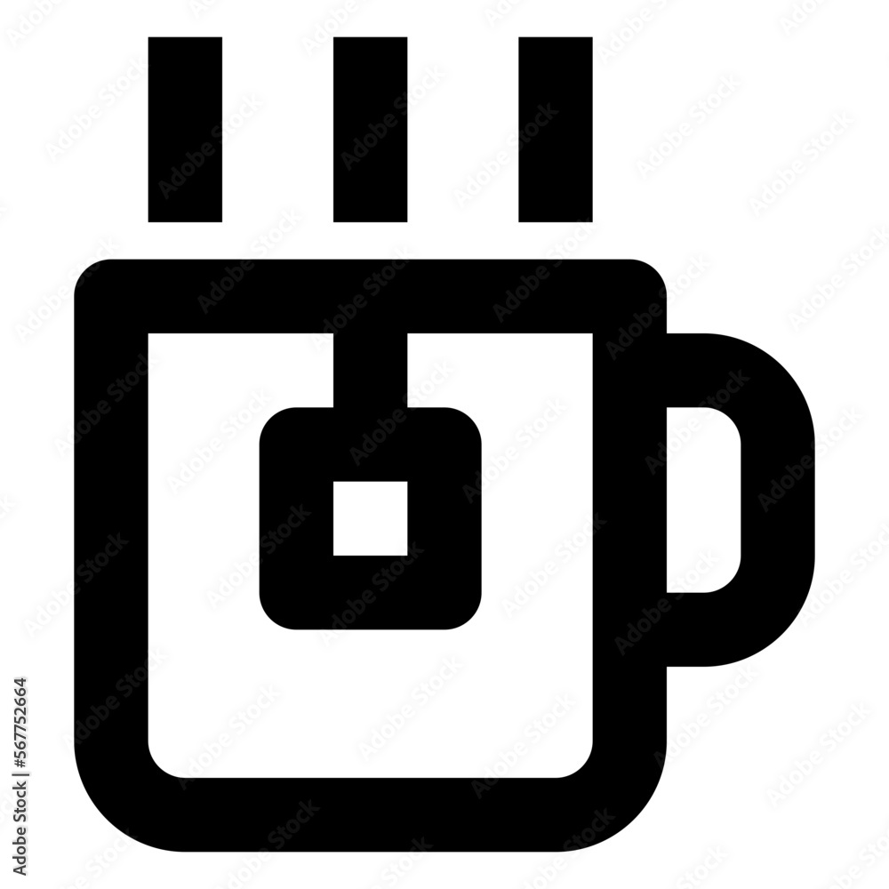 Teacup line icon Teacup line icon