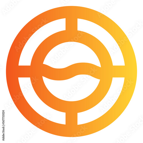 Port Hole gradient icon