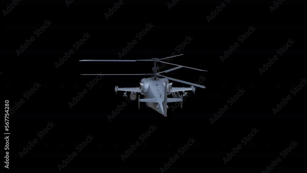 K-52 Russian Helicopter Action Transparent Alpha Video K-52 Russian Helicopter Action Transparent Alpha Video