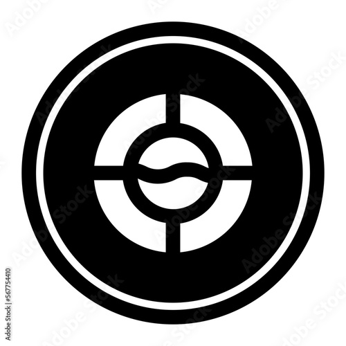 Port Hole Circular line icon