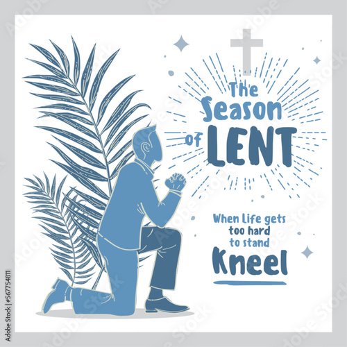 Lent Season, Holy Week and Good Friday Concepts