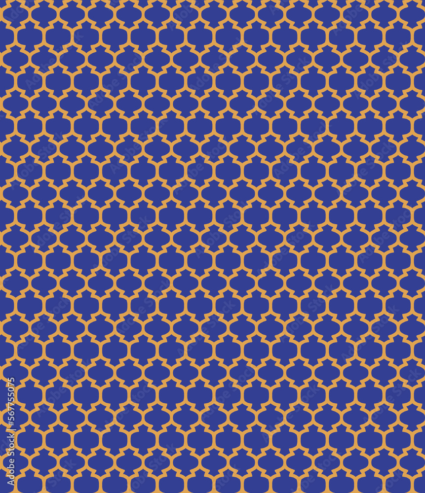 Turkish Mosque Window Vector Seamless Pattern. Ramadan mubarak muslim ...