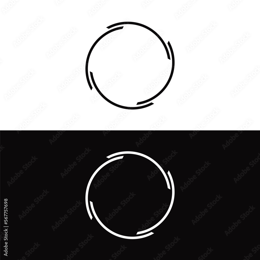 Circle vector logo template design . Circle icon . Circle silhouette Circle vector logo template design . Circle icon . Circle silhouette