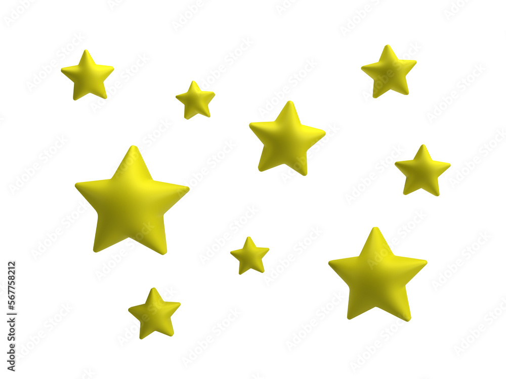 Many yellow Stars, transparent Many yellow Stars, transparent