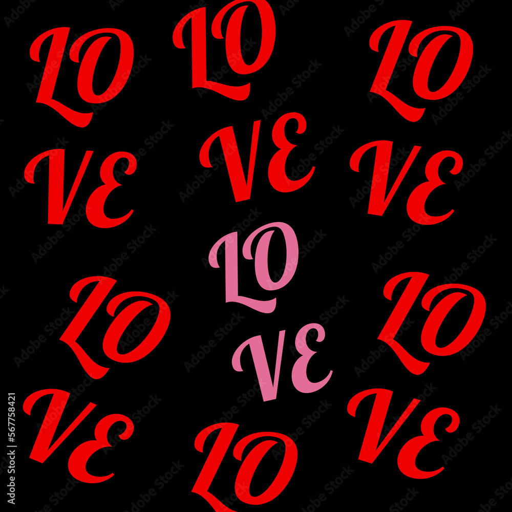 Happy valentines day. Pink hearts on valentines background. Romantic red and pink background. Vector computer graphics, postcards, frame leaflet, web banner