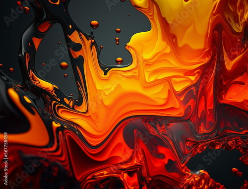 abstract lava orange background