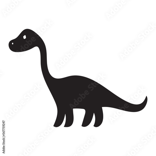 Cute dinosaur vector motif for kids. Hand drawn childlish paleo reptile illustration for quirky art. 