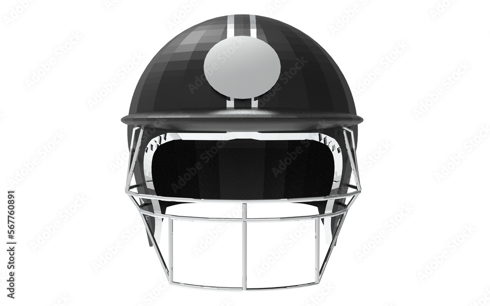 Fototapeta premium 3d render of a cricket helmet