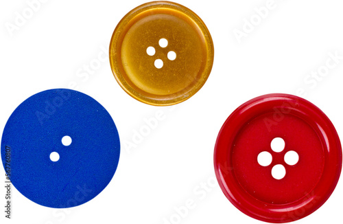 Assortment of buttons of many different colors