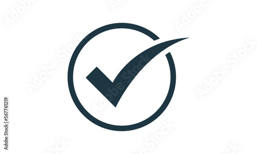 checklist, check mark, check logo stylized creative design template