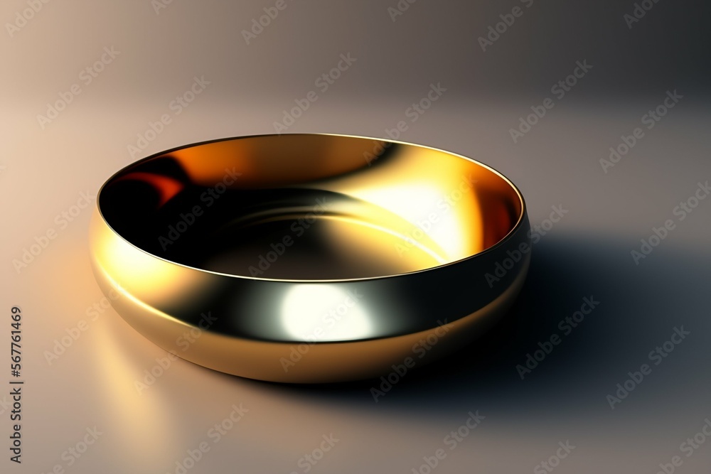 Pets bowl isolated in a empty grey background, Generate Ai Pets bowl isolated in a empty grey background, Generate Ai