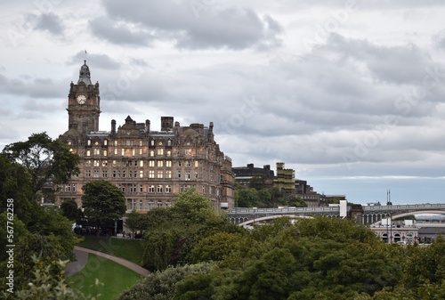 Buildings and landmarks in Edinburgh city centre. 