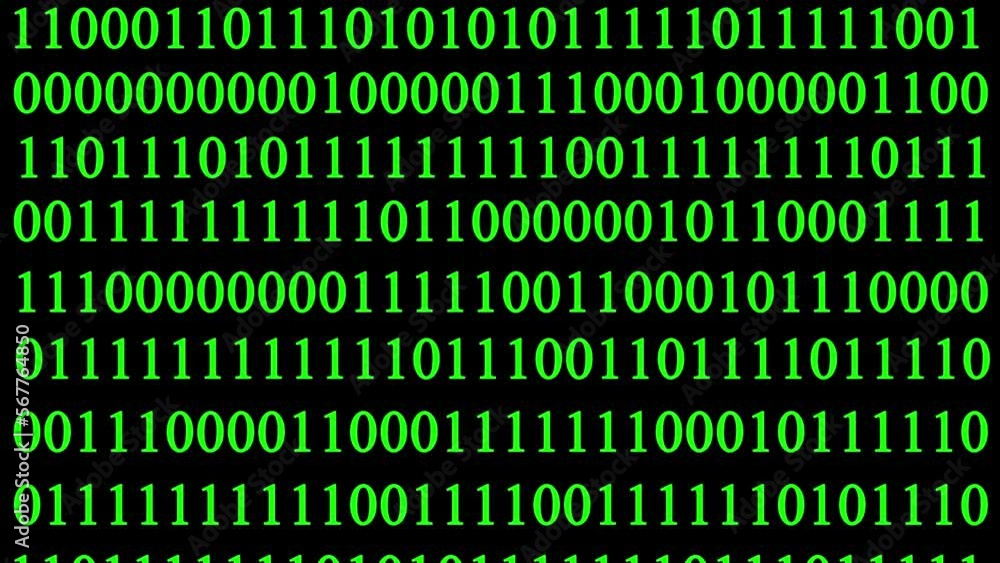 Green binary code falling down on the black background. Technical environment programming. Matrix concept. Digital abstract background. Green binary code falling down on the black background. Technical environment programming. Matrix concept. Digital abstract background.