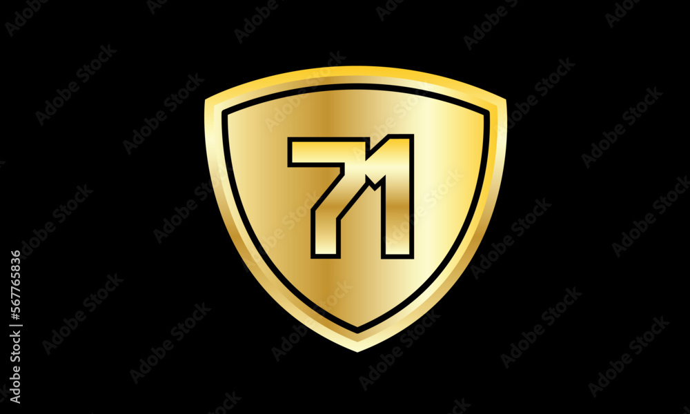Number Gold Shield Security Black Logo Number Gold Shield Security Black Logo