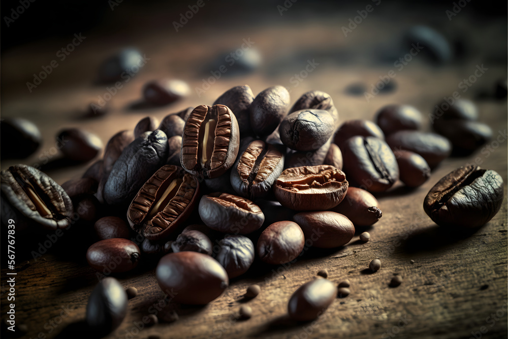 Coffee beans, generative ai Coffee beans, generative ai