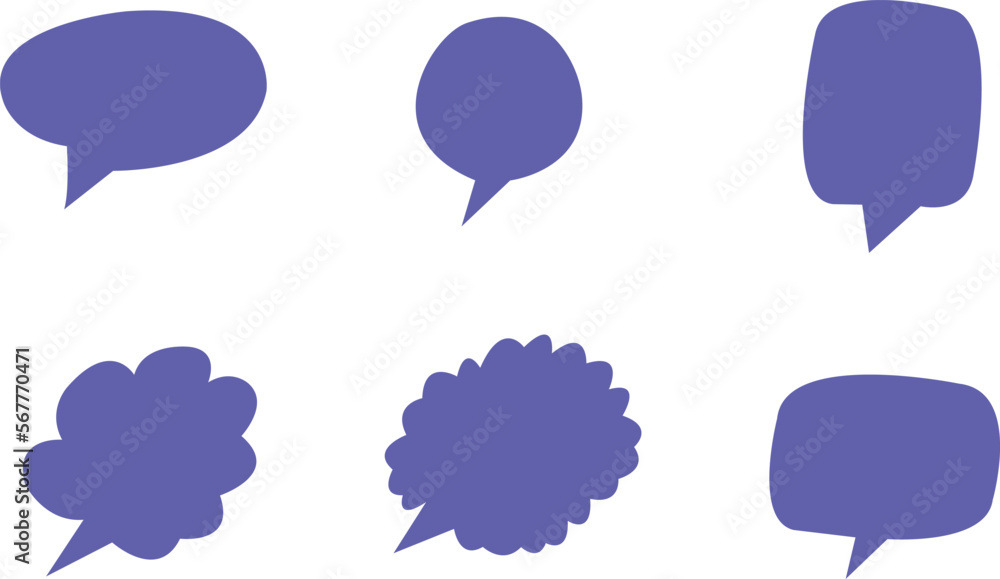 Speech bubble set. Vector elements