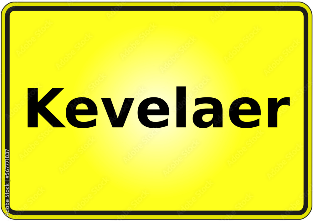 Ortseingangsschild Deutschland Stadt Kevelaer Ortseingangsschild Deutschland Stadt Kevelaer