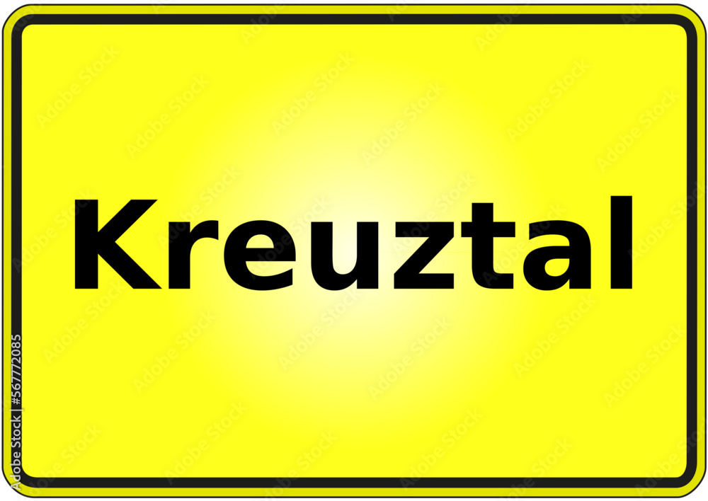 Ortseingangsschild Deutschland Stadt Kreuztal Ortseingangsschild Deutschland Stadt Kreuztal