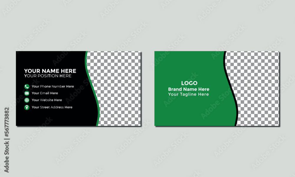 business card template green and black color business card identity card corporate business card business card template green and black color business card identity card corporate business card