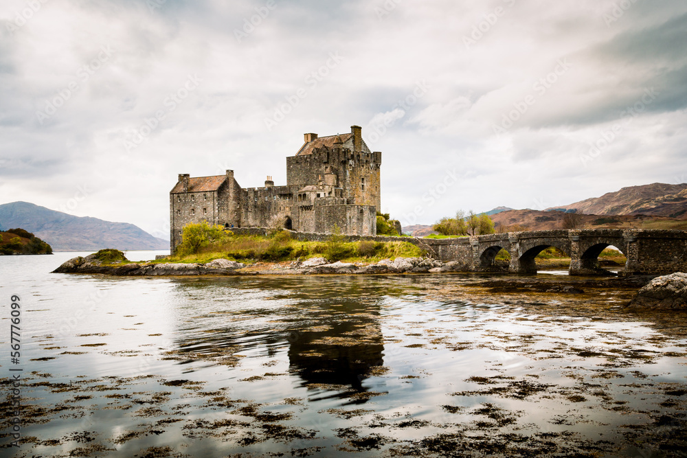 Dornie Castle in The Scottish Highlands