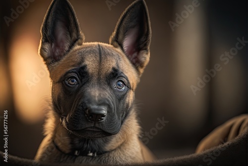 Belgian malinois Puppy Portrait © Luise