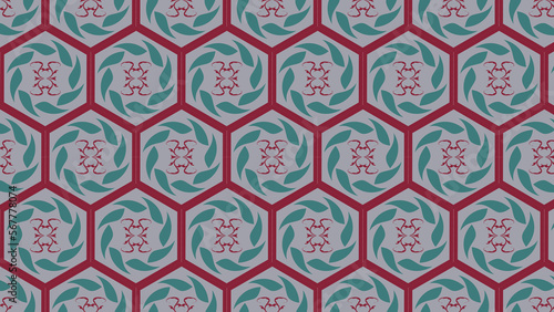 Traditional Vintage geometric Pattern background, (antique, ancient, old, cultural, textile, fabric, damask, batik, tapestry, rug, carpet, cloth, fashion, silk, leather)
