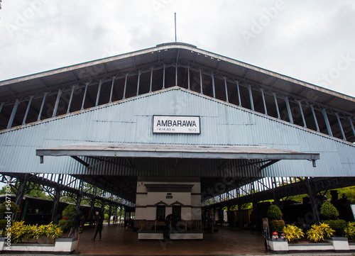Ambarawa Railway Station which functioned as the Railway Museum. One of the popular tourist destinations in Ambarawa, Semarang, Indonesia.