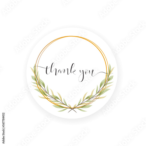 Vector Calligraphy Thank You Hand Lettering