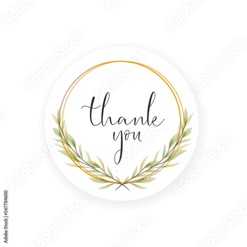 Vector Calligraphy Thank You Hand Lettering