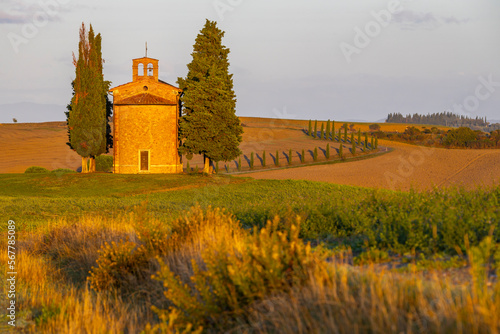 Chapel of the Madonna di Vitaleta, San Quirico d Orcia, Tuscany, Italy