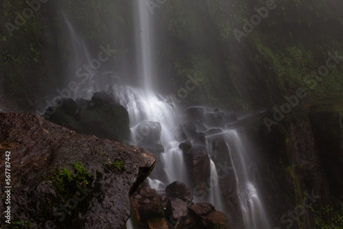 waterfall in the mountains La Chorrera Choach   Colombia